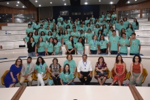 Vice-reitores, equipe e jovens do NEAM. Fotógrafo Antônio Albuquerque.