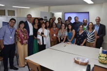 Presenças no evento realizado na sala do NIMA, que foi nomeada em homenagem ao prof. Fernando Walcacer. Fotógrafo Antônio Albuquerque.