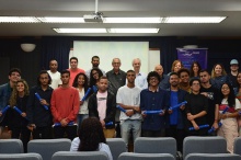 Formatura no auditório Padre Anchieta. Fotógrafa Catarina Kreischer. Acervo Comunicar.