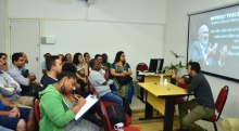 Evento realizado na sala L501/8. Fonte: site da Cátedra Carlos Maria Martini.