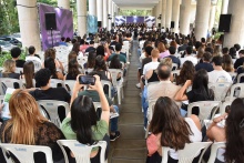 Apresentação do Coral da PUC-Rio e da Orquestra Sinfonica Jovem. Fotógrafo Antônio Albuquerque.