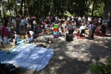 Atividades para crianças no bosque da PUC-Rio. Fotógrafo Antônio Albuquerque.