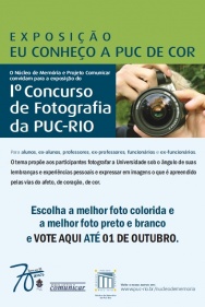 Cartaz do Iº Concurso de Fotografia da PUC-Rio 