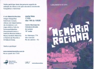 Convite para o lançamento do site Memória Rocinha