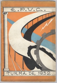 Capa do convite de formatura da EPUC, em 1952.