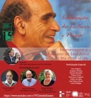 Homenagem a Affonso Romano de Sant'Anna.